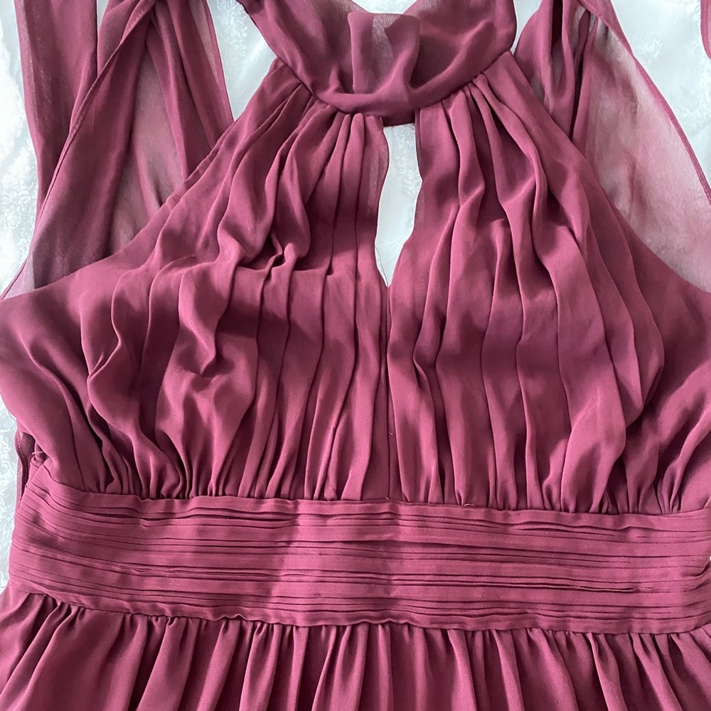 Bill Levkoff Maroon Bridesmaid Dress